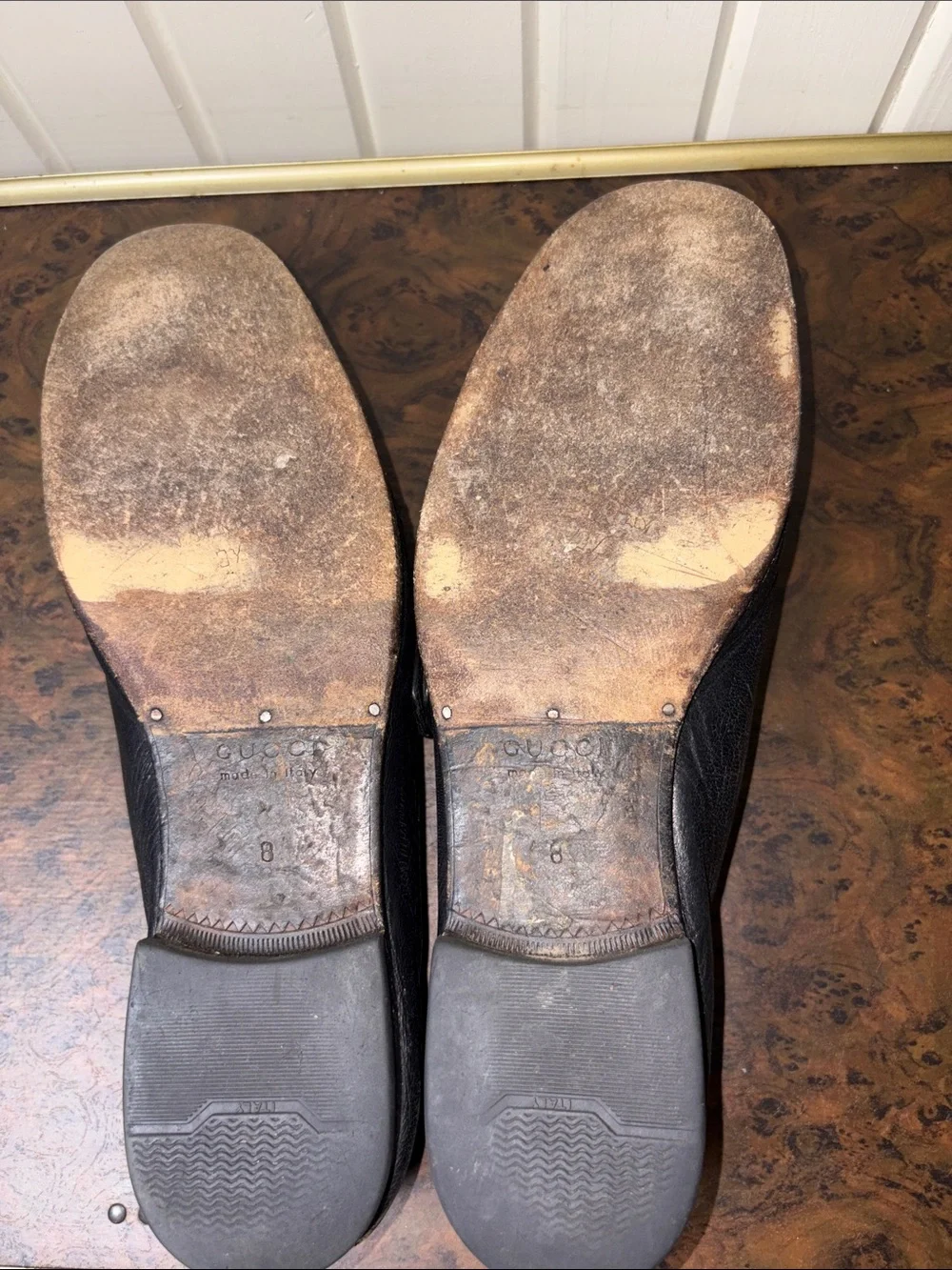 Gucci Mens Double G Logo Loafers size 8 | US 8.5